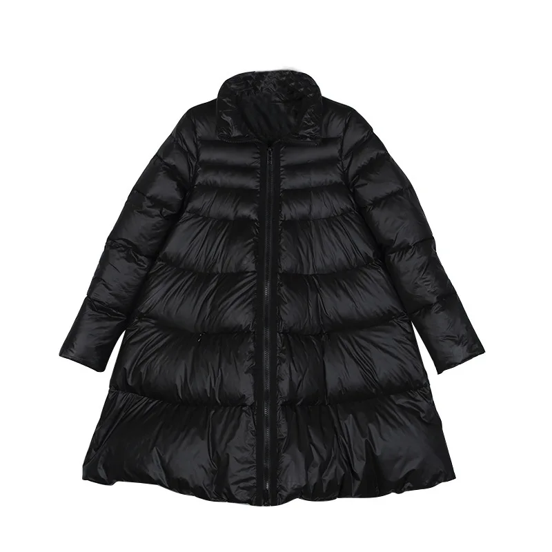 Women's Puffer Down Coat Cloak-Type Jacket Loose Parka Warm Coat