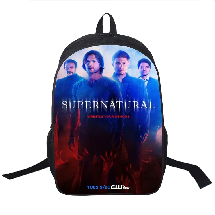 4 Высококачественный рюкзак Supernatural для детей, сумки для мальчиков и девочек, модный подарок-сюрприз, рюкзак для подростков, школьный рюкзак - Цвет: 4