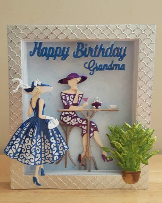 

KSCRAFT Fashion Girl Metal Cutting Dies Stencils for DIY Scrapbooking Stamp/photo album Decorative Embossing DIY Paper Cards