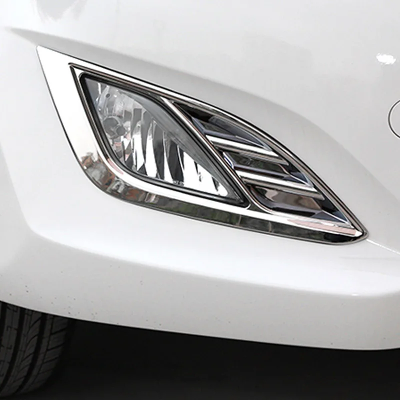 

Free Shipping High Quality ABS Chrome Front Fog lamps cover Trim Fog lamp shade Trim For Hyundai ELANTRA AVANTE