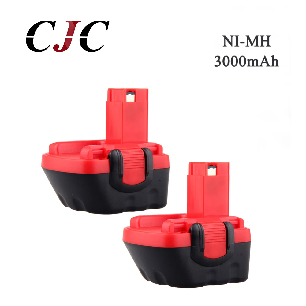 2PCS 12V 3000mAh Ni MH Battery for Bosch GSR 12 VE 2, 3000mAh NI MH
