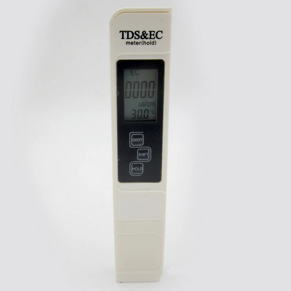 Цифровой 0,00-14,0 тест er Портативный Ph бумажный тест EC& TDS метр термометр 0-9999us/см 0-5000ppm 0,1-80,0 градусов 1 рН метр