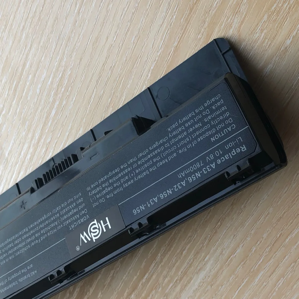 Tanie 6600mAh 9 komórki akumulator do laptopa A31 N56 A32 N56 A32 N46 A33 N56 dla Asus N46 N46V N46VM N46VZ N56 N56D N56V N56VV N56VZ N76 N76V