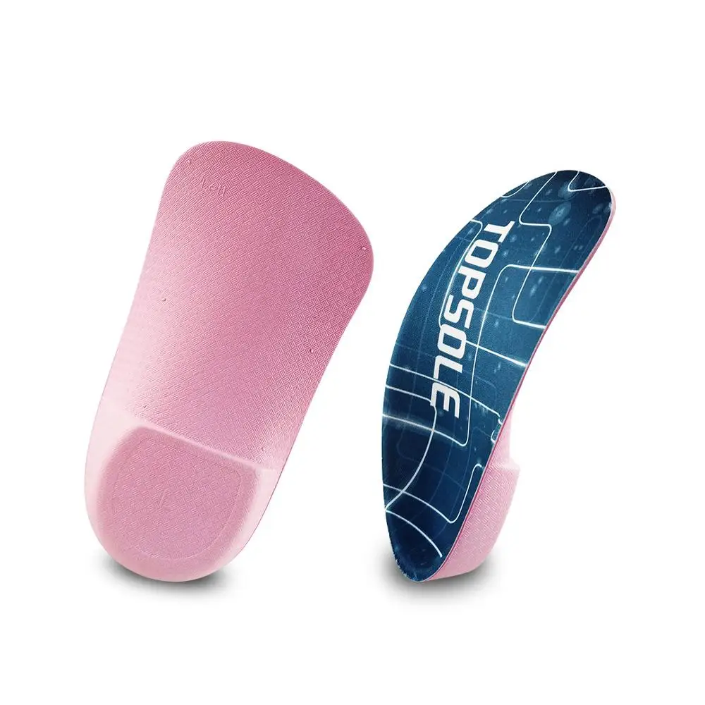 TOPSOLE Flat arch support for correction of spurs, plantar fasciitis, heel pain, half pad pain, insoles for men and women 139
