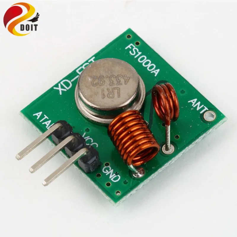

DOIT 1 Set Wireless RF Transmitter and Receiver Module 433MHz/315MHz Link Kit for Arduino/ARM/MCU Remote Control