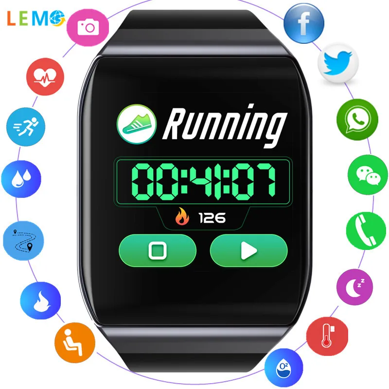 MI117 Smart Wristband Fitness Tracker IP68 Waterproof Heart Rate Blood Pressure Monitor Multifunctional Sports Smartband | Электроника