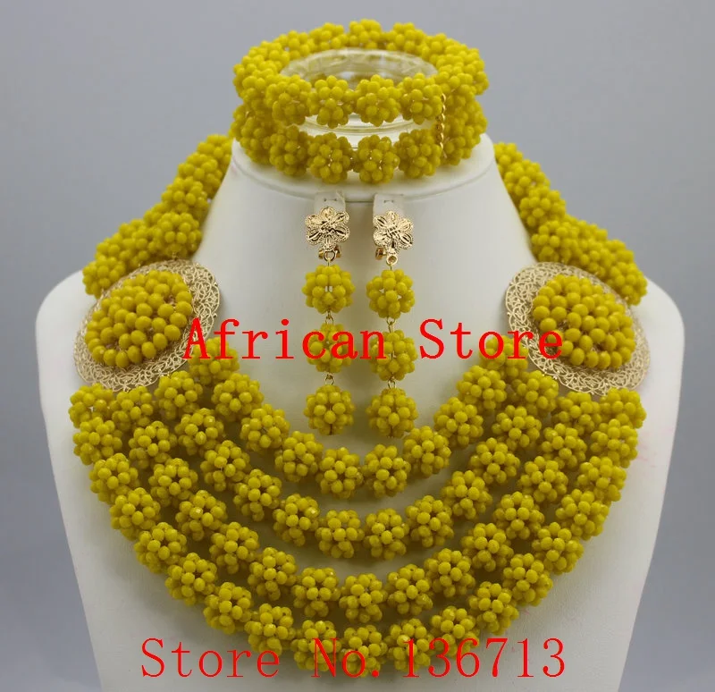 Günstige Schöne Lila Single Afrikanischen Frauen Perlen Schmuck Set Nigerian Afrikanischen Perlen Halskette Set Handgemachte Stil Freies Verschiffen BC401 5