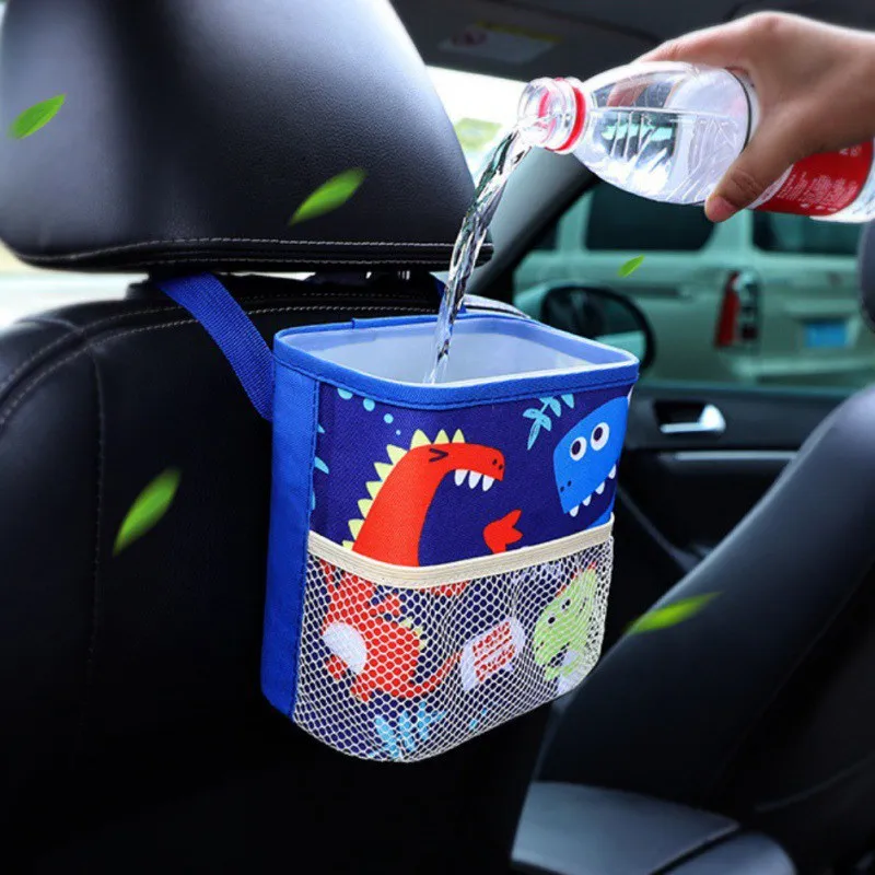 Подвесной Оксфордский тканевый автомобильный мешок для мусора, водонепроницаемый мусорный мешок, органайзер, емкость мусорного ящика для хранения