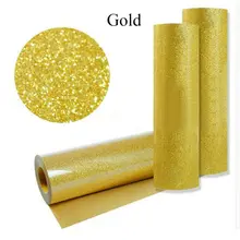 Sunice 0.5x1m T-shirt Sparkle Glitter Vinyl Heat Press Vinyl Transfer Paper silver &gold& red colors to choose
