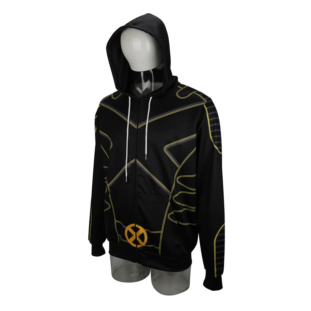 New X-Men The Gifted Hoodies Cosplay Costume Men Adult Jacket Sweatershirts Man Outfit Coat DC Movies Halloween Party Prop (3)