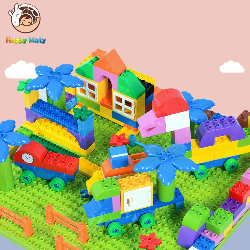 

New Color Plastic Plum Blossom Building Blocks Bricks Kids Baby Educational Toys for Children Boys and Girls Christmas Gift