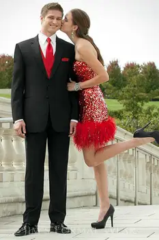 

New Arrival New Red Jacket Black Groom Tuxedos Men's Wedding Suit Best Man Groomsman Dress 2020 Men Formal Suits