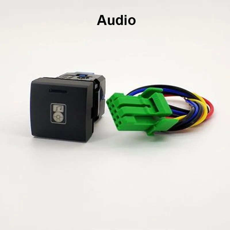 

Power Supply Steering Wheel Heating Rearview Mirror Heating Music Audio Electronic Dog Switch Button Wire For Toyota Avalon