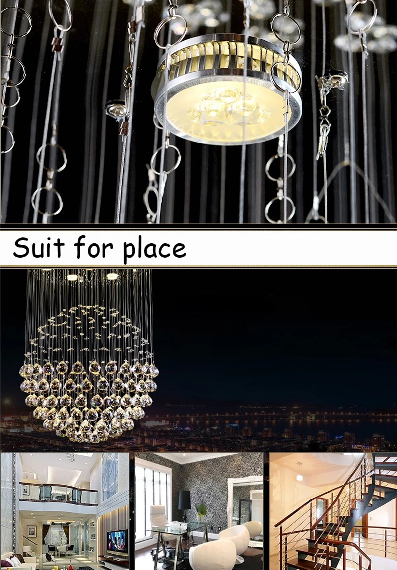 Современная модная подвеска с кристаллами лампа хрустальная лампа для гостиной лампа для спальни