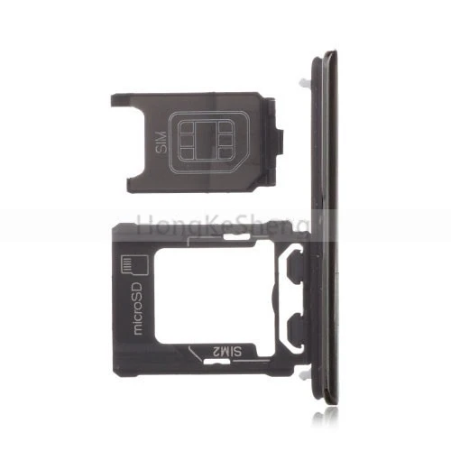 

OEM Dual SIM Card Tray + SIM Card Cover Flap for Sony Xperia XZ Premium XZP G8142 G8141