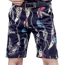 fanzhuan новые модные мужские повседневные мужские личности Тонкий с принтом Шорты корейские брюки Лето 718122 дизайн