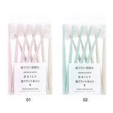 10 шт ультра мягкая зубная щетка отбеливающая зубная щетка с мягкой щетиной экологически чистый уход за полостью рта для взрослых