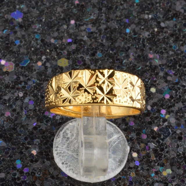 JEEXI Factory Price Promotion fashion  Gold Color Rings For Wedding Engagement Jewelry Accessory Bridal Bands Finger Ring