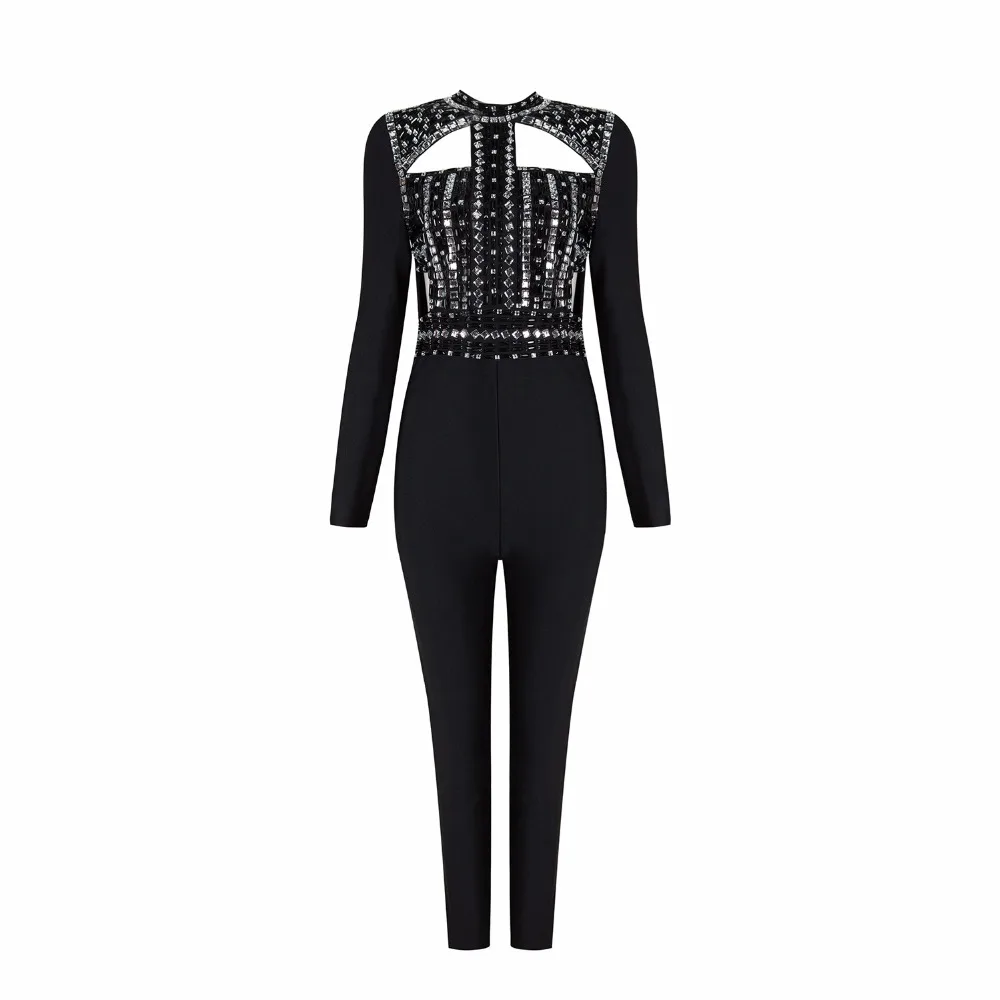 Longueur Noir Combinaisons Pleine C60 Gros Femmes 2018 Sexy Body Haute Maigre Qualité Arriva Nouveau qZwRORvX