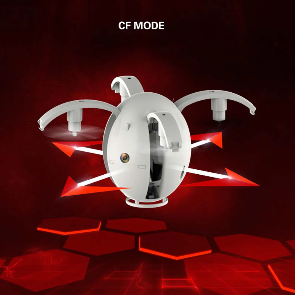 K130 ALPHA 0.3MP Wifi FPV Camera Transformable Egg Drone Height Hold G-sensor Folding RC Quadcopter APP Control Toy Helicopter (1)