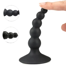 Soft Silicone Anal Beads Anal Plug Prostate Massage Sex Toys For Men G spot Stimulate Masturbators