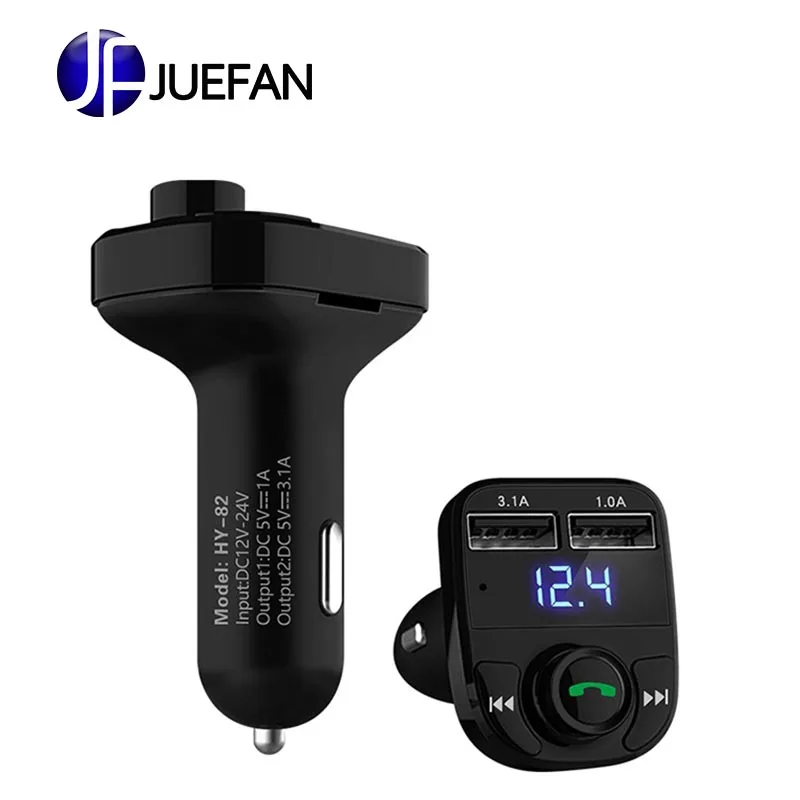 

Car mp3 car Bluetooth dual USB car cigarette lighter FM support TF card and U disk extended playback