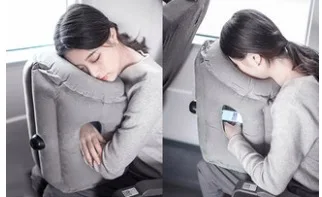 

Sleeping pillow inflatable pillow train office sleeping car sitting in a long distance aircraft nap device pillow