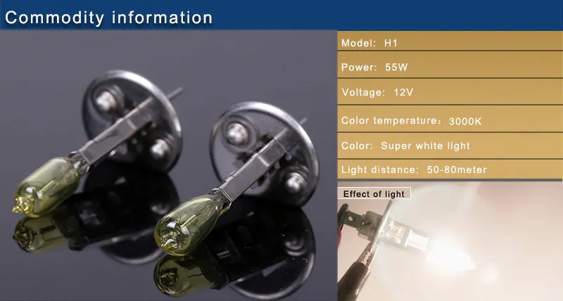 10 шт 12 v H1 55 Вт Автомобильные галогеновые лампы лампа для фары авто 55 W лампа электрическая лампочка для авто противотуманных фар 3000 K желтый Стекло стайлинга автомобилей