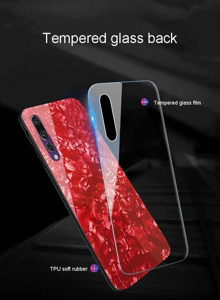 Shell Cases For Huawei P10 Plus Case Luxury Shockproof Tempered Glass Hard Back Cover For Coque Huawei P10plus Case (2)