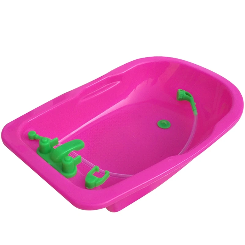 

18*11*3.5cm 1pc Cute Fashion Furniture Accessories Baby Toy Play House Toys Bath Tub For Accessories
