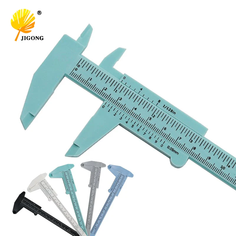 

JIGONG Plastic Vernier Caliper Gauge Micrometer 0-150MM Mini Ruler Accurate Measurement Tools Standard Vernier Caliper