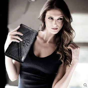 

VV Crocodile skin Women's purse, a large capacity women's clutch bag star with women wallet