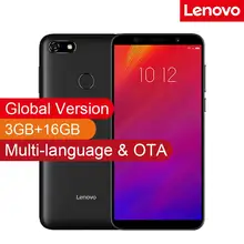 Глобальная версия lenovo A5 3 GB Оперативная память 16 Гб Встроенная память мобильного телефона MTK6739 4 ядра 5,45 ‘смартфон отпечатков пальцев 4G-LTE телефона