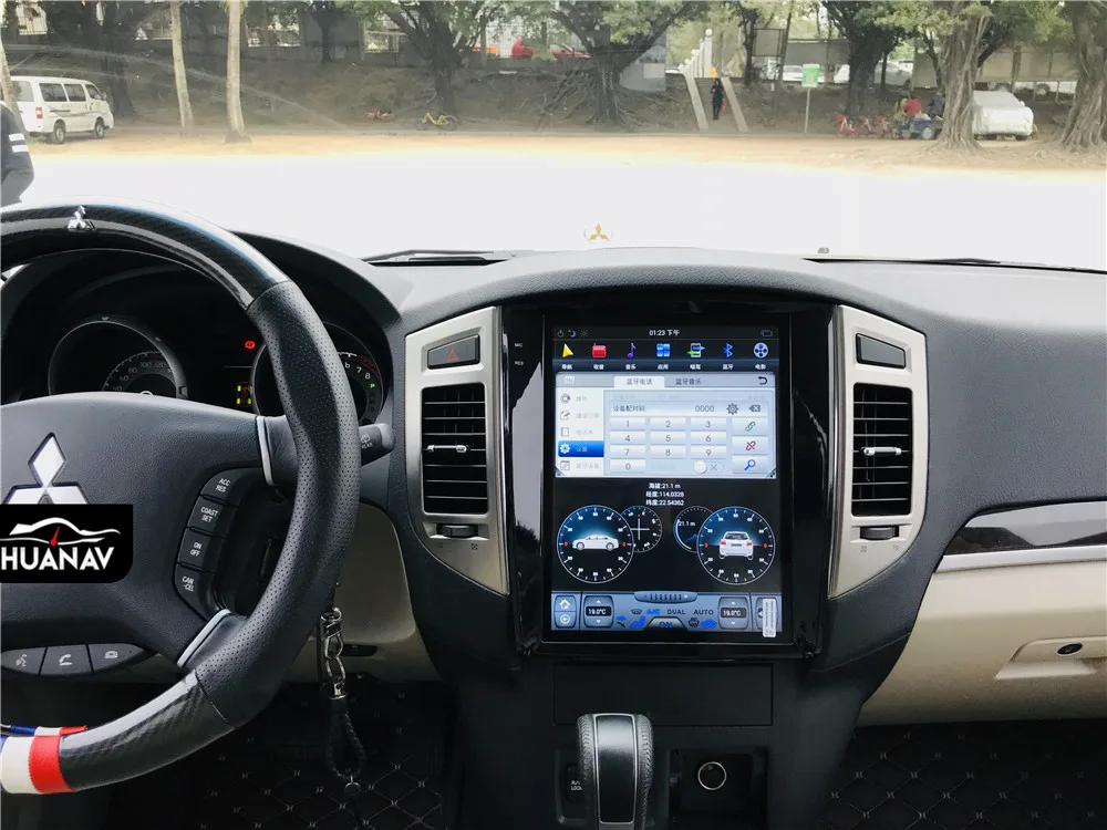 Tesla стиль Android 9,0 Автомобильный gps навигатор для Mitsubishi Pajero V97 V93 Shogun Montero 2006+ авто радио головное устройство магнитофон