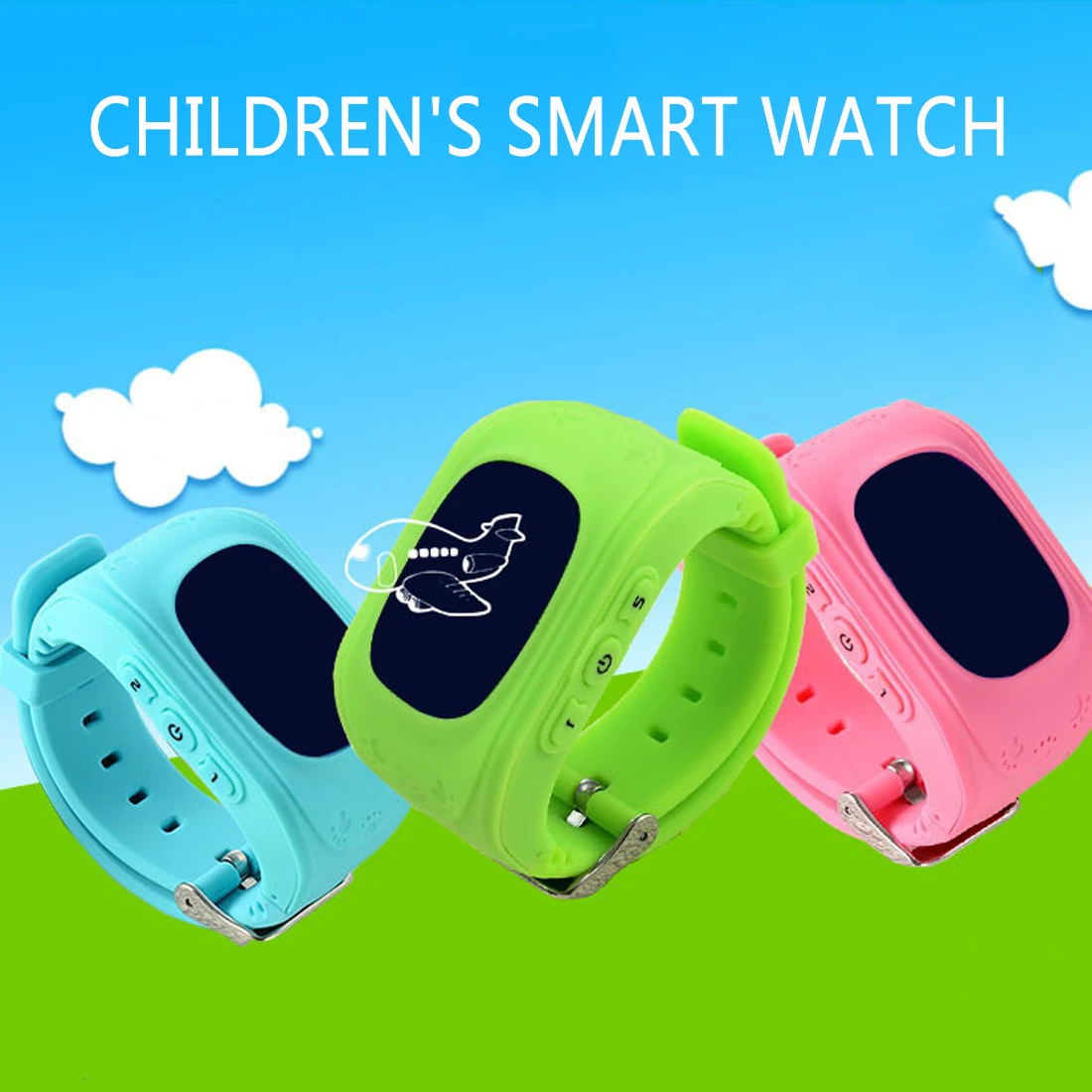Hot Anti Lost Q50 OLED Child SOS Smart Monitoring Positioning Phone Baby Watch Compatible IOS & Android
