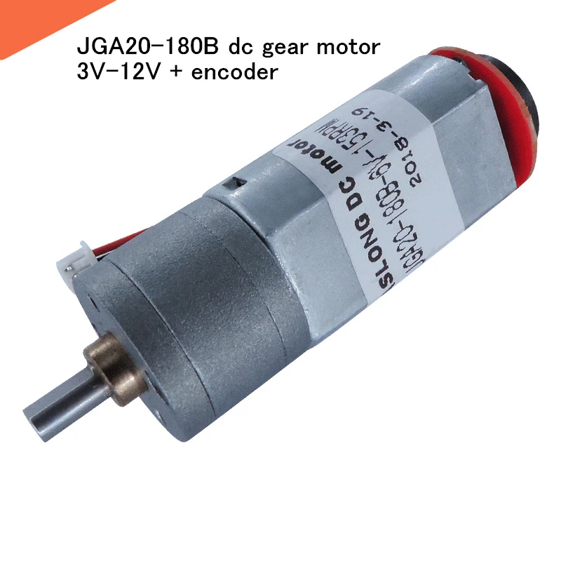 JGA20-180B dc мотор-редуктор 3в-12в умный робот с кодировщиком экспериментальный