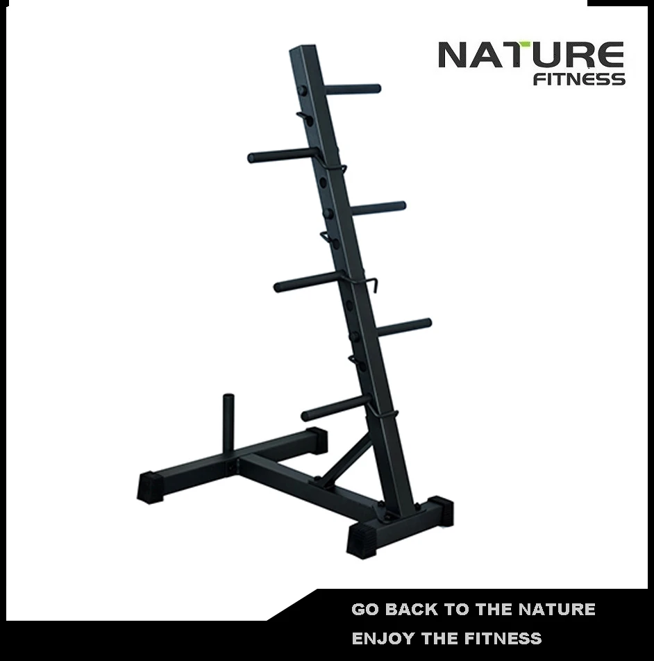 Standard Weight Plates Tree With Barbell Holder in Racks from Sports