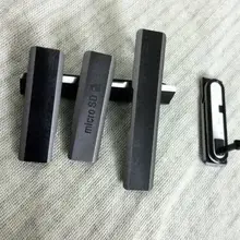 Micro SD карта+ sim-карта+ usb зарядный слот порт Блок для пылезащитной заглушки крышка для sony Xperia Z1 L39h C6903 C6902 черный белый