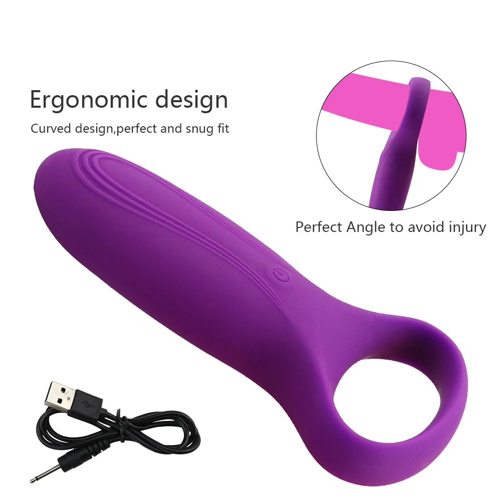 Time Delay Vibrating Cock Ring with Massager Brush Silicone Sex Toys Quiet USB Charged Penis Rings Vibrator 10 Speed Product |