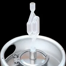 S-образный пластиковый пивной воздушный замок односторонний домашний воздушный замок с двойным пузырем втулка ферментация пивной красное вино делая клапан