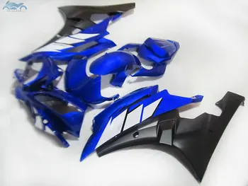 

High quality Injection fairing kit fit for YAMAHA R6 YZFR6 2006-2007 YZF R6 06-07 blue white black ABS plastic fairing kits FY09