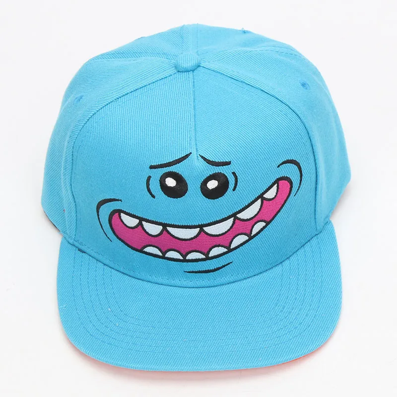 Мультфильм Рик и шапка Морти мистер Meeseeks причудливый Регулируемый Casquette бейсболка хип-хоп Snapback кепки s головные уборы