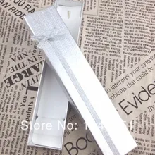 Лидер продаж 24 шт./лот Серебристая бумага подарочная коробка под ожерелье 20x4x2 см, для свадебного украшения ножной браслет Цепочки и ожерелья s упаковочная коробка