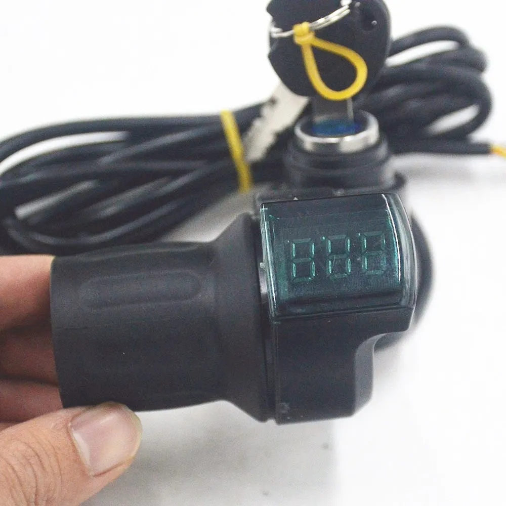 Flash Deal 24V 36V 48V 60V 72V ebike throttle LCD Display Indicator/Lock Key Half Twist Throttle 4 Flash Deal 24V 36V 48V 60V 72V ebike throttle LCD Display Indicator/Lock Key Half Twist Throttle 4