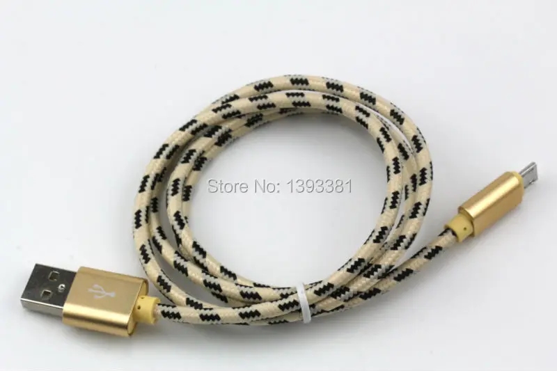 200 шт 1 м 2 м 3 м высокоскоростной металлический USB плетеный кабель для быстрой зарядки Micro USB 8 pin type C шнур для зарядки мобильных телефонов