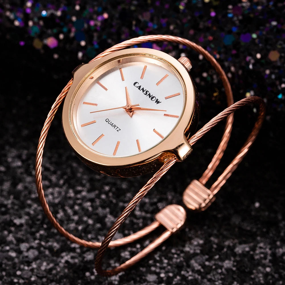 

Luxury Brand Rose Gold Bracelet Quartz Watches Hollow Slim Band Womens Bangle Watches Beauty Designer Clock Montre Femme