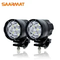 LED Mini Motorrad fahrrad Scheinwerfer nebel lichter lampe Hilfs fahren Motorrad Hohe Helligkeit DRL bulb weiß 6000 karat + schalter auf