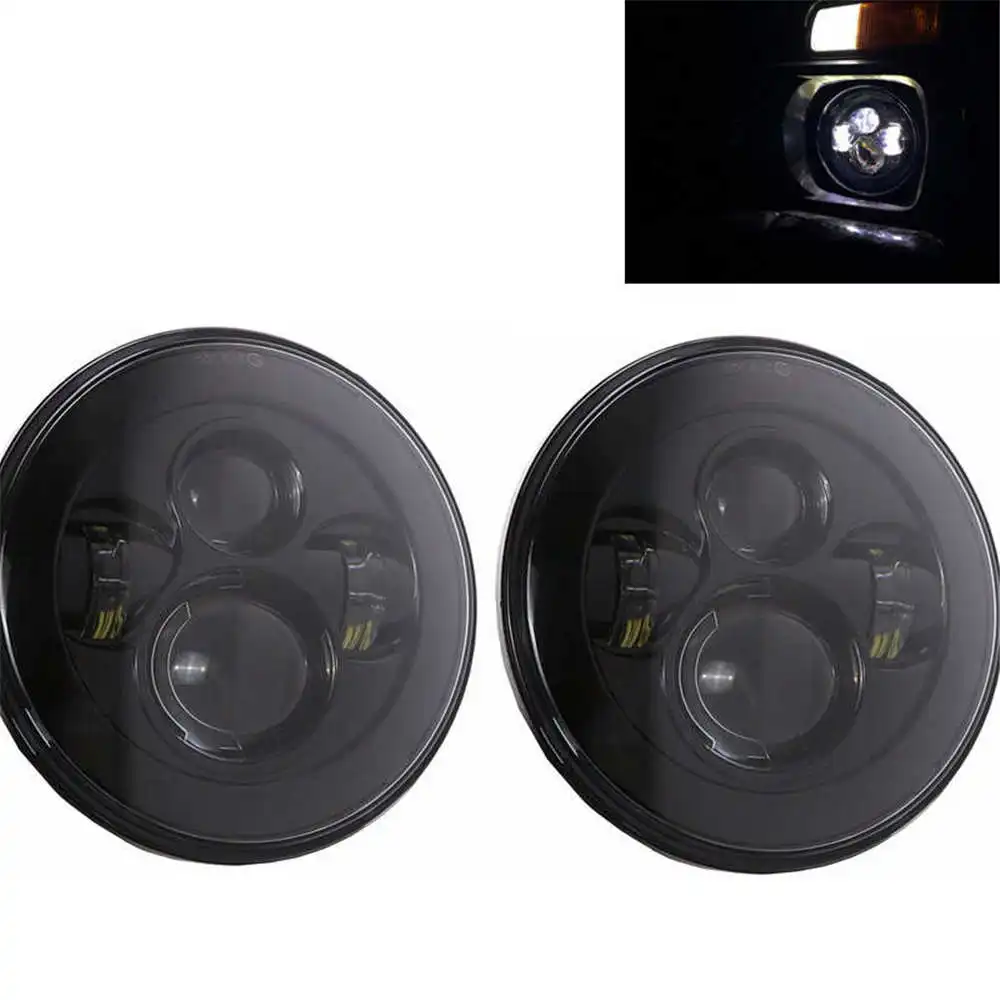 

For Jeep JK 7" Round Headlight Led For Hummer Toyota Wrangler 97-17 Defender Lada Niva 7" LED Lada 4x4 1st generation Headlights
