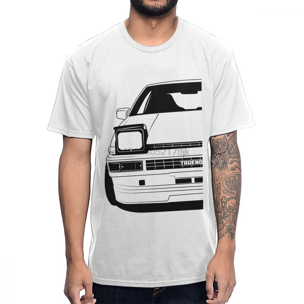 Футболка с японским аниме Initial D AE86 Car Drift Fujiwara Tofu Shop новый дизайн летняя Мужская