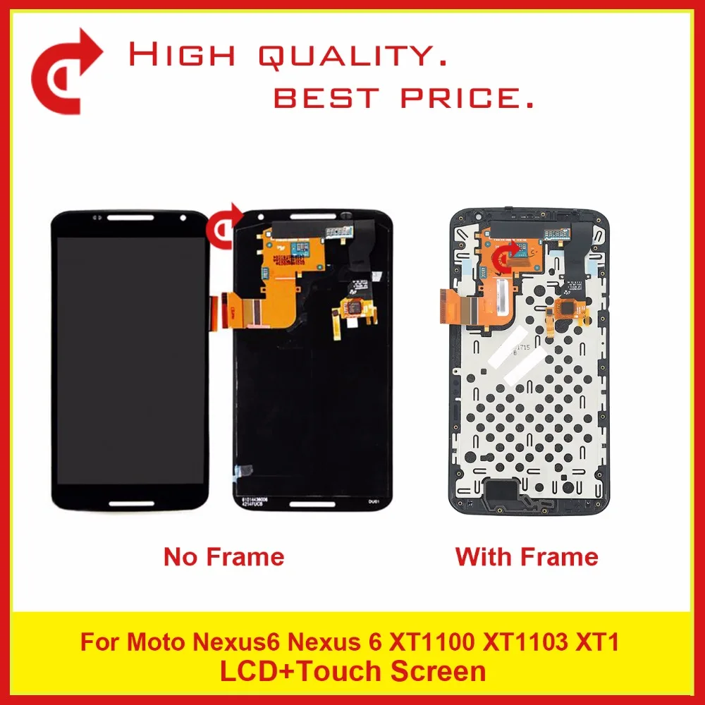 

5.96" For Motorola Moto Nexus6 XT1100 XT1103 Full Lcd Display With Touch Screen Digitizer Assembly Complete Free Shiping